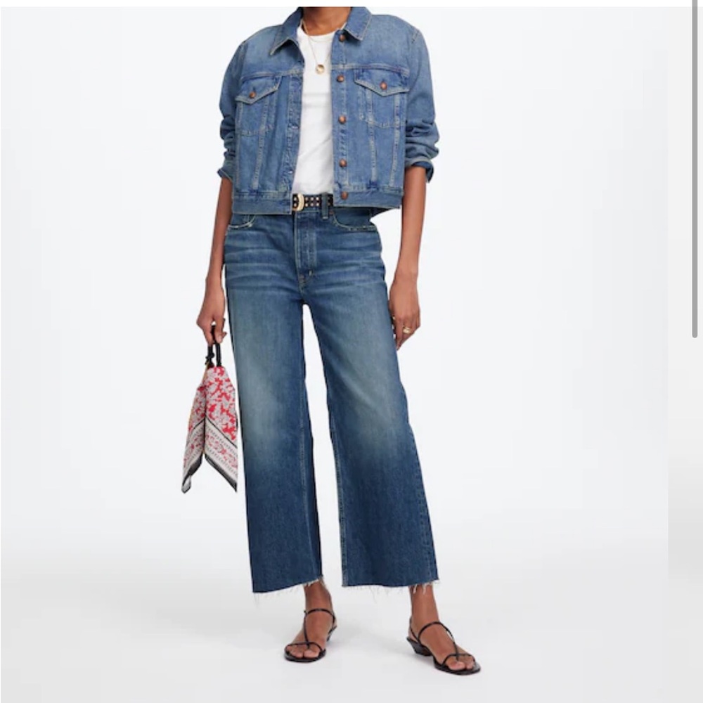 Madewell Low-Slung Baggy crop, size 26